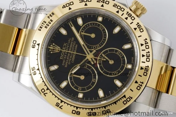 MiroTime 0502 Daytona 116503 Clean 1:1 Best Edition Black Dial on SS YG Bracelet SA4130 V SmartChoice 2084